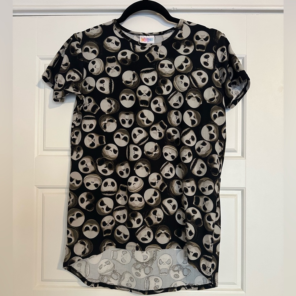 Jack Skellington LulaRoe Gracie top size 12 (adult 2) legging material, so soft!
